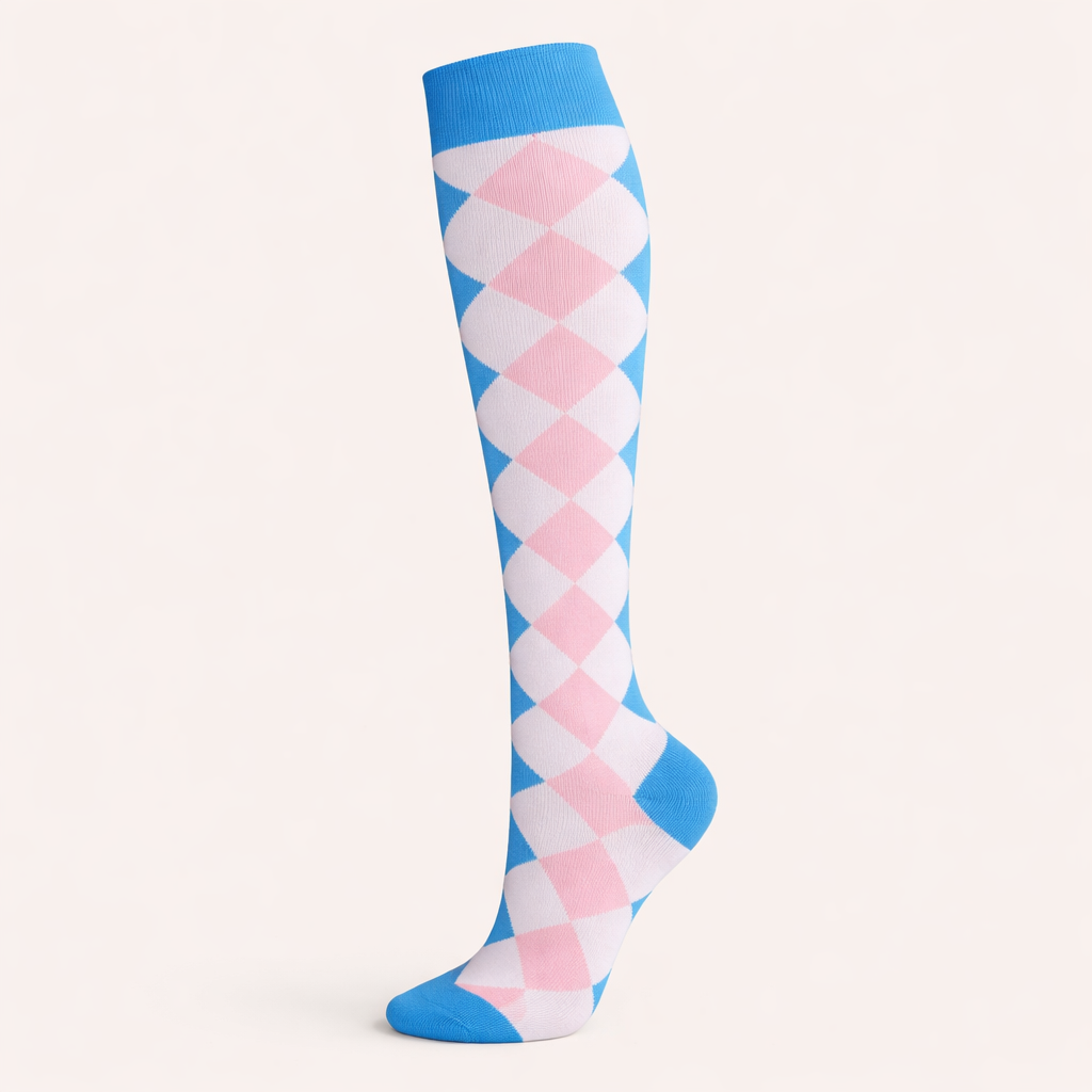 Clinical Compression – Pastel Argyle