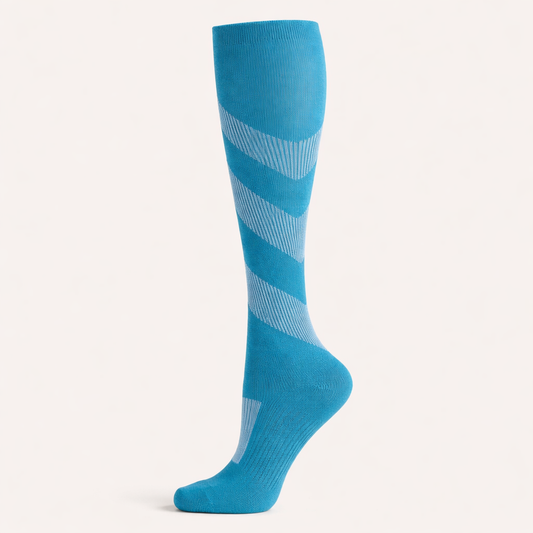 Clinical Compression – Aqua Chevron