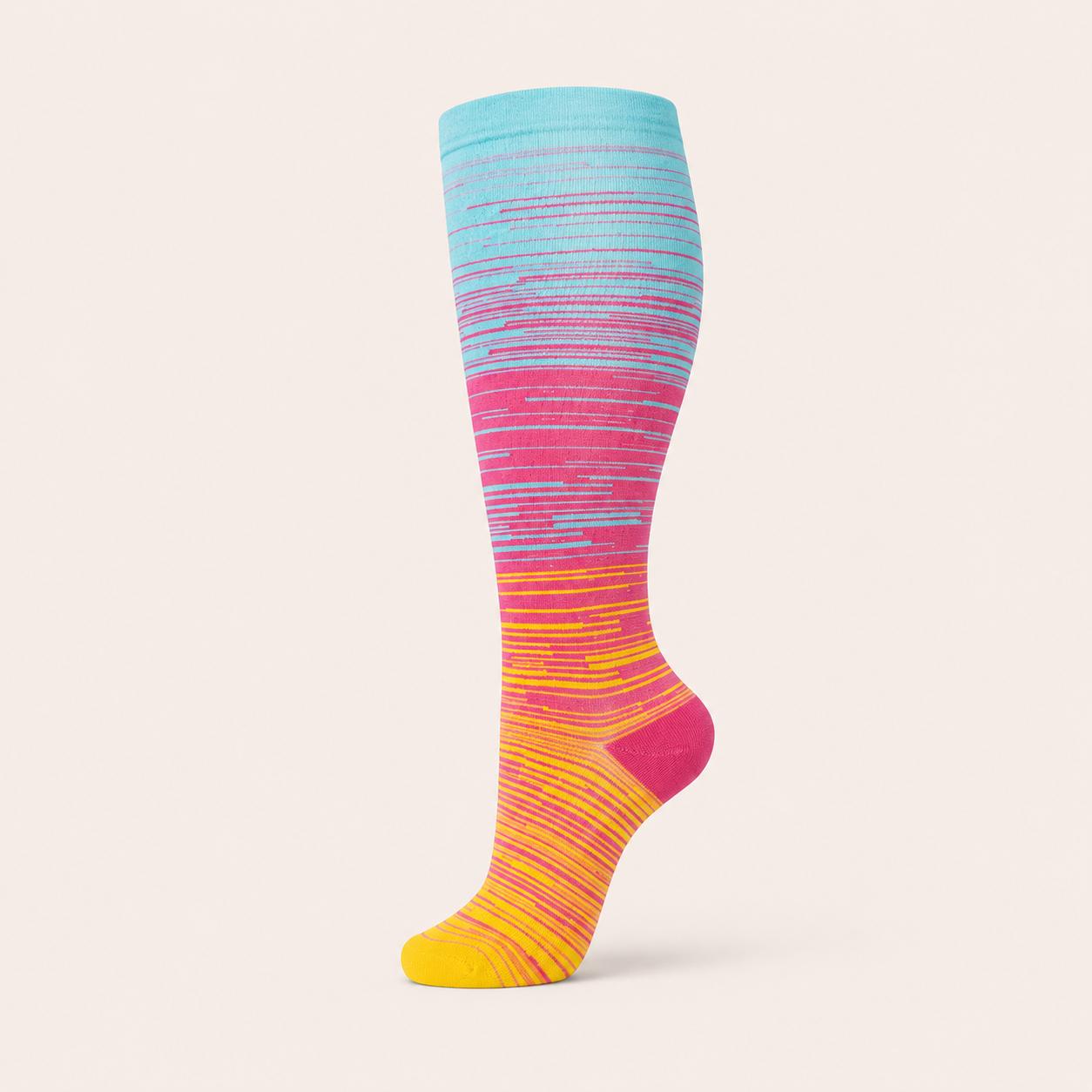 Clinical Compression – Wide Calf: Neon Sunset