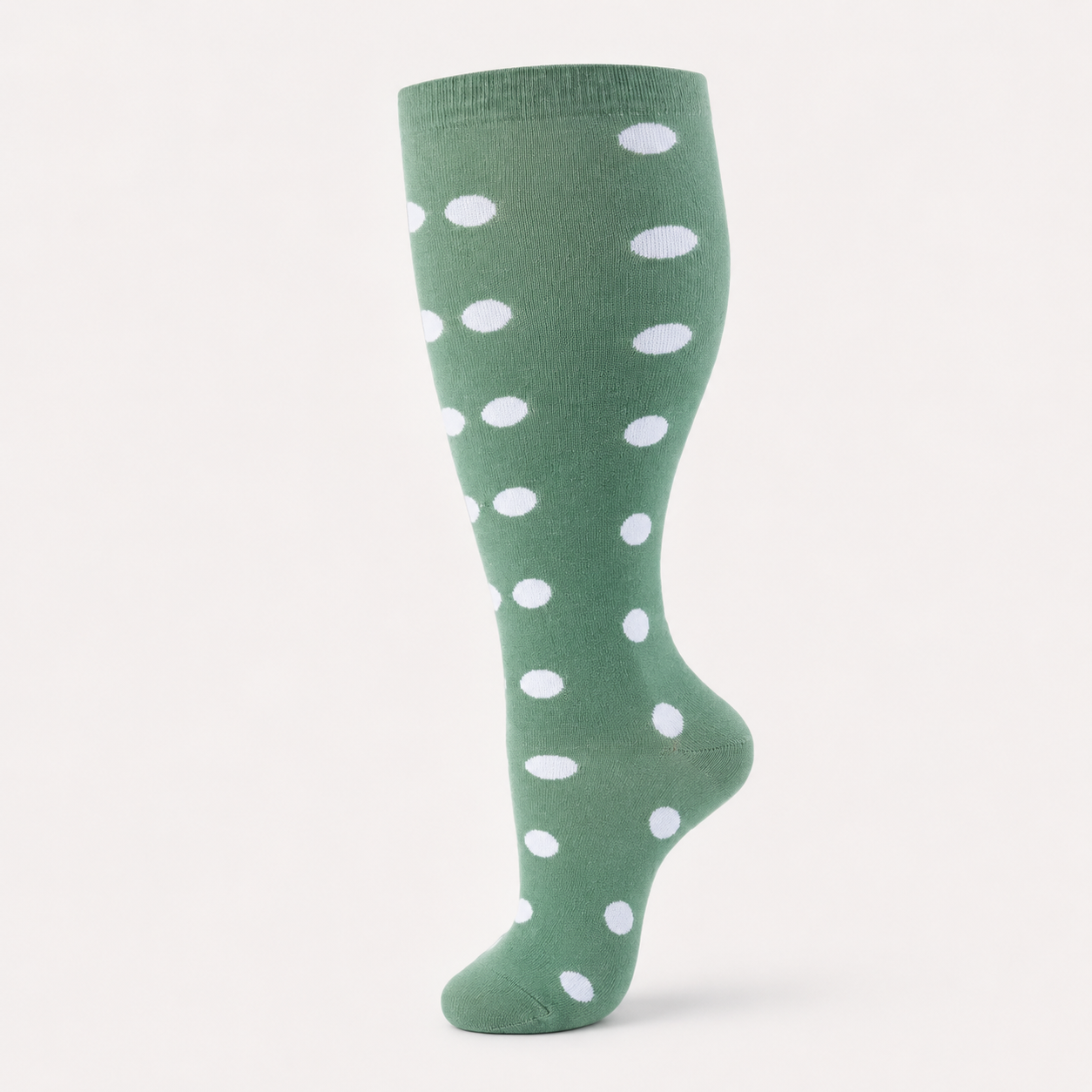 Clinical Compression – Wide Calf: Sage Dots