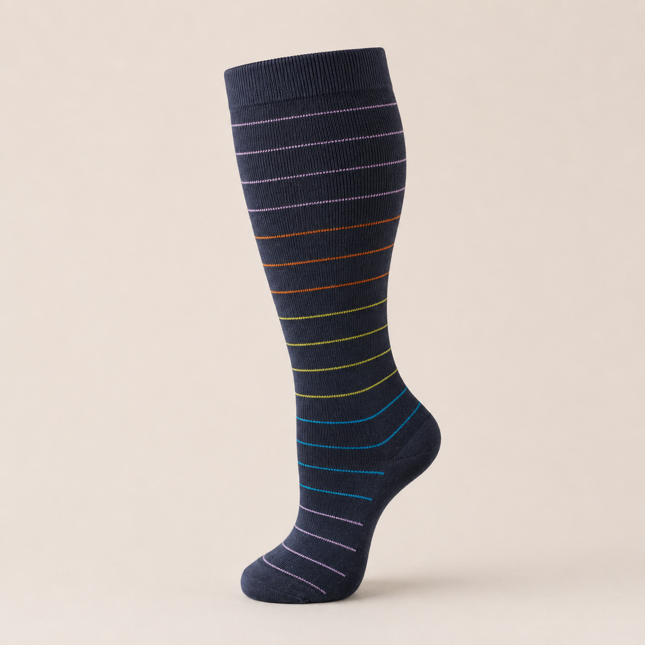 Clinical Compression – Wide Calf: Twilight Stripes